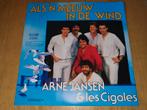 Arne Jansen & Les Cigales - Als 'n meeuw in de wind(Telstar), Cd's en Dvd's, Vinyl | Nederlandstalig, Ophalen of Verzenden, Zo goed als nieuw