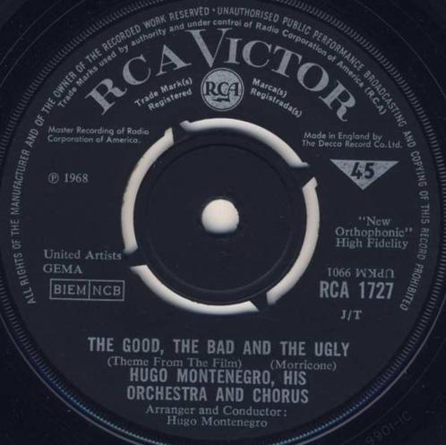 Hugo Montenegro  The Good The Bad & the Ugly       Orgineel, Cd's en Dvd's, Vinyl Singles, Zo goed als nieuw, Single, Filmmuziek en Soundtracks