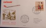 Luchtpost Zwitserland Swiss Air Zurich - Oslo 1988, Postzegels en Munten, Ophalen of Verzenden, Envelop