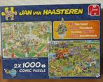 Jan van Haasteren dubbele puzzel, Ophalen, 500 t/m 1500 stukjes, Zo goed als nieuw, Legpuzzel