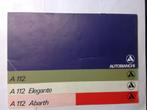Autobianchi A 112, Elegant, Abarth folder NED 6 blz 1973, Ophalen of Verzenden, Nieuw, Overige merken