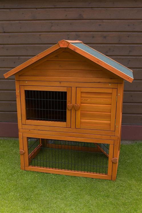 Nieuw konijnenhok XL – met ren en nachthok, Dieren en Toebehoren, Knaagdieren en Konijnen | Hokken en Kooien, Nieuw, Hok, 110 cm of meer