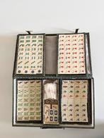 Vintage Mahjong set, bamboe, Ophalen of Verzenden, Gebruikt