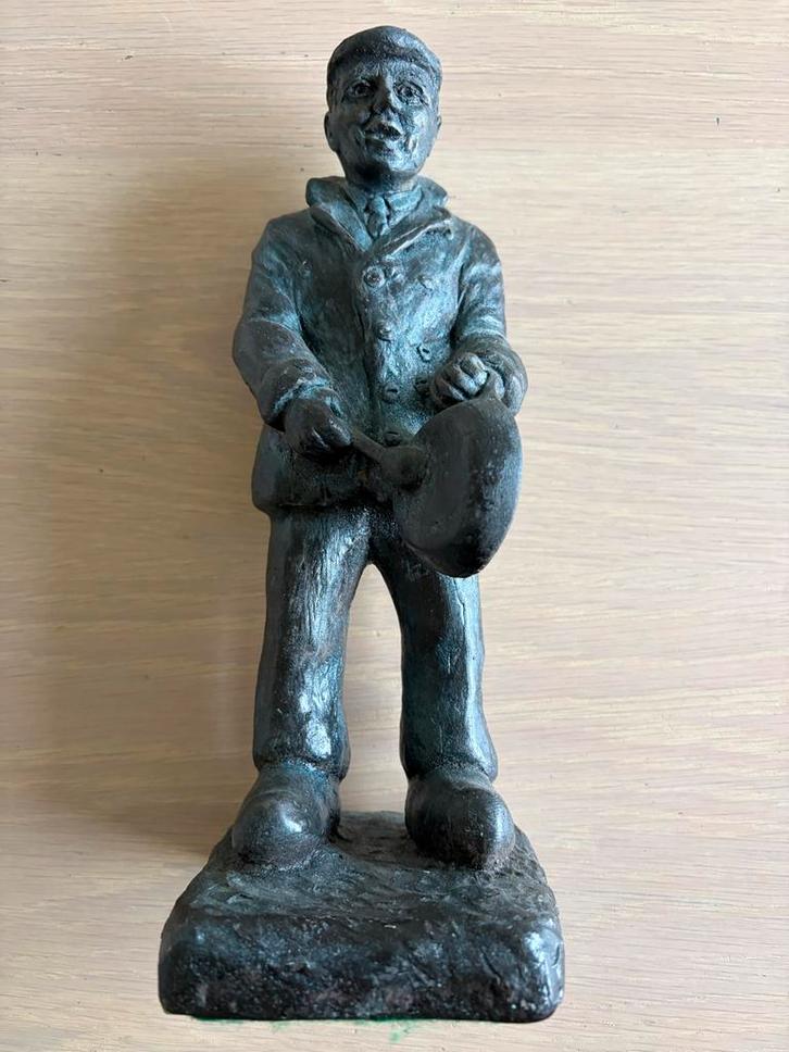 Jan met de Panne - Rijssen stadsomroeper beeldje, Antiek en Kunst, Kunst | Beelden en Houtsnijwerken, Ophalen of Verzenden