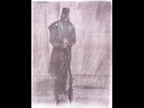Spotprent over postvrijheid tijdens Eerste Wereldoorlog, Antiek en Kunst, Kunst | Litho's en Zeefdrukken, Verzenden
