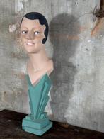 art deco mannequin reclame buste hoofd beeld, Ophalen of Verzenden