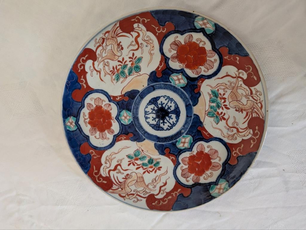 Antiek Japans Imari Bord, Antiek en Kunst, Ophalen