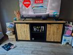 Mooie mango hout dressoir, Huis en Inrichting, Kasten | Dressoirs, Ophalen of Verzenden, Zo goed als nieuw, 25 tot 50 cm