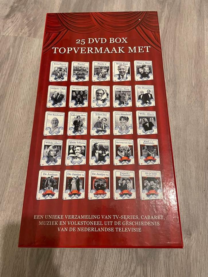 Complete verzameling van Top Vermaak met - 25 dvd box, Cd's en Dvd's, Dvd's | Tv en Series, Zo goed als nieuw, Komedie, Boxset
