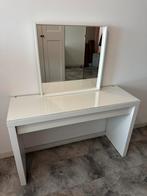 IKEA Malm Toilettafel met Spiegel en indeling, Huis en Inrichting, Ophalen, 100 tot 150 cm, Zo goed als nieuw, Minder dan 100 cm