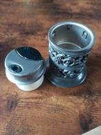 Mooi "vaasje" en aansteker van Edeltin, Ophalen