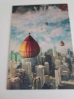 Displate metalen poster – stad met ballonnen, Rechthoekig Staand, Ophalen of Verzenden, Zo goed als nieuw, A1 t/m A3