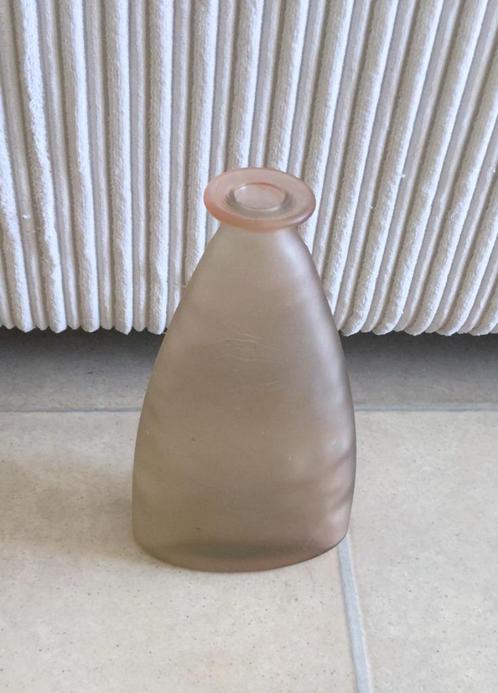 decoratieve vaas, ovale vorm lichtroze / groen matglas 4 st., Huis en Inrichting, Woonaccessoires | Vazen, Zo goed als nieuw, Overige kleuren