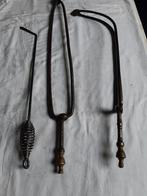 2 antieke  tangen+ oude kachel pook  47 cm, Antiek en Kunst, Ophalen of Verzenden