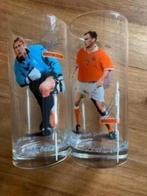 2 Coca- Cola glazen . Edwin van der Sar en Ronald de boer, Verzamelen, Ophalen of Verzenden