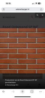 Gezocht Wienenberger onbezand rode gevelstenen, Doe-het-zelf en Verbouw, Metselstenen, Ophalen of Verzenden, Nieuw, Bakstenen