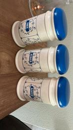 3 blauw saks voorraadpotten, Huis en Inrichting, Keuken | Servies, Ophalen, Overige stijlen, Overige typen