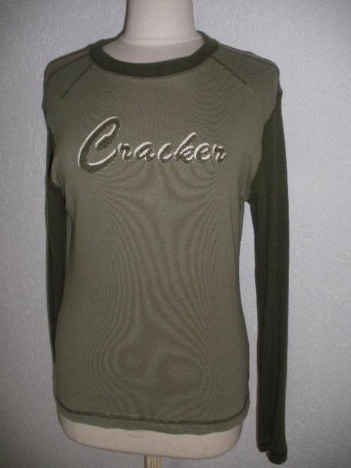 CRACKER t- shirt kaki groen maat XL, Kleding | Dames, T-shirts, Zo goed als nieuw, Maat 46/48 (XL) of groter, Groen, Korte mouw