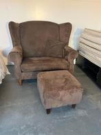 Love seat fauteulls met hocker, Huis en Inrichting, Gebruikt, Ophalen of Verzenden, Stof, 75 tot 100 cm