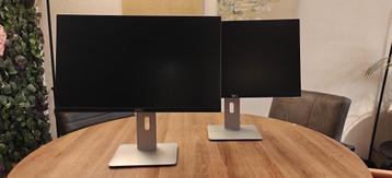 2x Dell U2414H IPS Monitor – 24 inch Full HD – Ideaal voor t beschikbaar voor biedingen