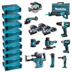 Makita DLX1010TJ1 combiset 10-delig 18V 5,0Ah + Mbox koffers, Doe-het-zelf en Verbouw, Nieuw, Ophalen of Verzenden