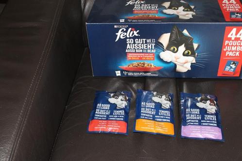 verschillende zakjes Felix nat voer voor de poes/kat, Dieren en Toebehoren, Dierenvoeding, Kat, Ophalen of Verzenden