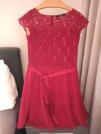 Jurk bordeauxrood, Ophalen, Zo goed als nieuw, Maat 36 (S), Boven de knie