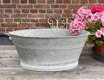 Brocante oud ovaal zinken teiltje, Antiek en Kunst, Verzenden