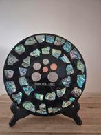 Paua Schelp Bord Nieuw Zeeland Munten vintage, Ophalen of Verzenden, Nieuw, Rond