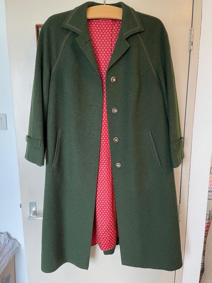 Mooi, echte Tiroler, groen loden jas, maat 42-46, Kleding | Dames, Jassen | Winter, Zo goed als nieuw, Maat 42/44 (L), Groen, Ophalen of Verzenden