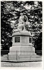 Heiligerlee (Gr) standbeeld graaf Adolf, gelopen kaart,, Verzenden, 1940 tot 1960, Gelopen, Groningen
