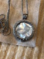 MI MONEDA zilver balletjes ketting met hanger en munten, Sieraden, Tassen en Uiterlijk, Kettingen, Met hanger, Verzenden, Zo goed als nieuw