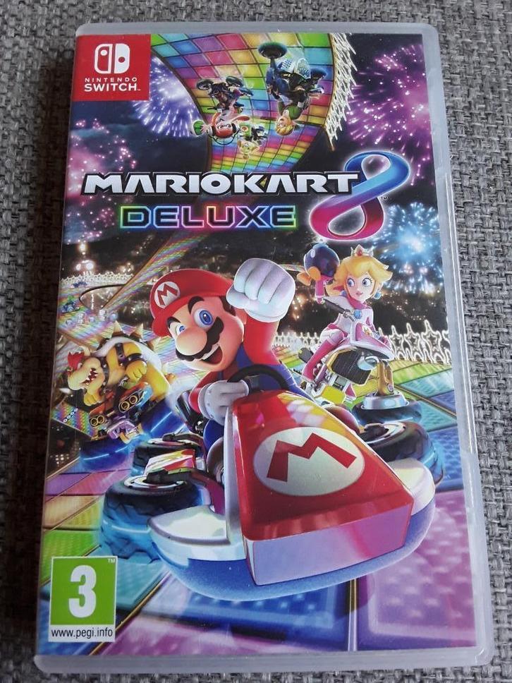 Nintendo Switch Game Mario Kart 8 Deluxe, Spelcomputers en Games, Games | Nintendo Switch, Zo goed als nieuw, Racen en Vliegen