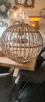 Grote Bamboe Hanglamp, Ophalen, 50 tot 75 cm, Bohemian, Zo goed als nieuw
