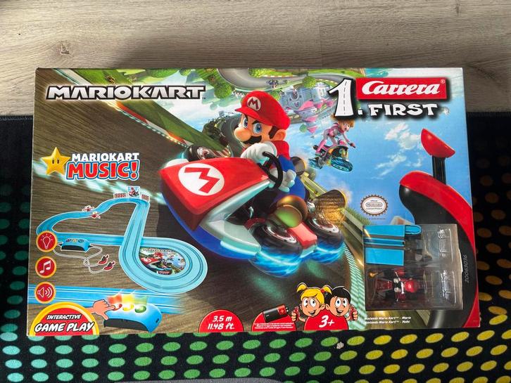 Carrera Mario Kart Racebaan, Kinderen en Baby's, Speelgoed | Racebanen, Zo goed als nieuw, Racebaan, Elektrisch, Carrera, Zelf te bouwen
