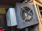 Subwoofer met versterkers en kabels, Auto diversen, Autospeakers, Ophalen of Verzenden, Gebruikt