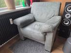 Mooie groene fauteuil, Ophalen, Zo goed als nieuw, 75 tot 100 cm, Leer