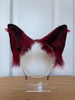 Gothic punk faux fur cosplay ears canine wolf dog, Ophalen of Verzenden, Nieuw, Accessoires