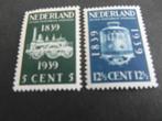 325-326 100 Jaar Spoorwegen 1939 Ongebruikt, Postzegels en Munten, Postzegels | Nederland, Ophalen of Verzenden, T/m 1940, Postfris