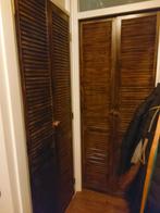 4 sets louvre deuren met scharnieren, Ophalen of Verzenden