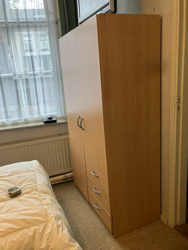 Kledingkast met hangruimte en lades, Huis en Inrichting, Kasten | Kledingkasten, Gebruikt, 150 tot 200 cm, 50 tot 100 cm, 50 tot 75 cm
