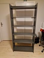 Grijze houten boekenkast met planken Billy Ikea, Ophalen, Gebruikt, 25 tot 50 cm, 150 tot 200 cm