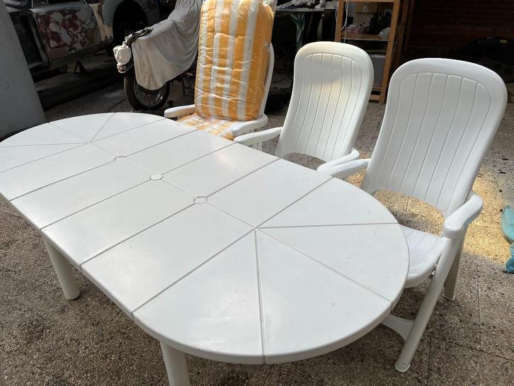 Alibert tuinset (6 personen), Tuin en Terras, Tuinsets en Loungesets, Gebruikt, Ophalen