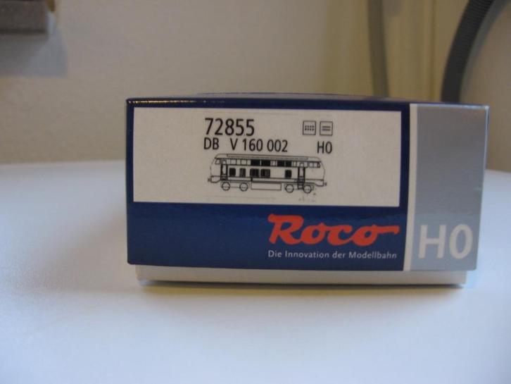 Roco H0. DB V160 002 'Lollo' met schade aan kap. DCC ESU., Hobby en Vrije tijd, Modeltreinen | H0, Gebruikt, Locomotief, Gelijkstroom