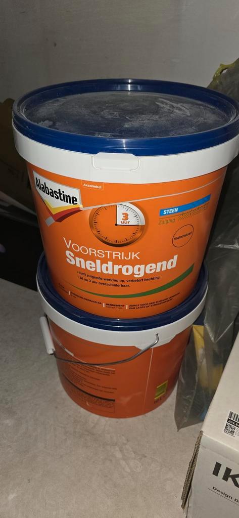 Muurverf RAL 9010 & Voorstrijk - Grote Partij!, Doe-het-zelf en Verbouw, Verf, Beits en Lak, Nieuw, Wit, Ophalen