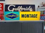 Vintage Goodyear Montage Lichtbak Reclamebord, Verzamelen, Merken en Reclamevoorwerpen, Ophalen, Gebruikt, ., Lichtbak of (neon) lamp