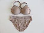 Amoena Lara satin setje Prothese BH maat 75A en slip maat 38, Amoena, Verzenden, Beige, Setje