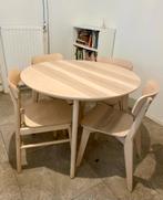 IKEA Eettafel + 4 Stoelen - Zo Goed Als Nieuw!, Ophalen, Bruin, Zo goed als nieuw, Vier