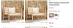 Prachtige VidaXL bamboe stoelen inclusief kussens !!!, Huis en Inrichting, Stoelen, Ophalen of Verzenden