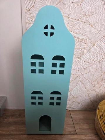 Hema poppenhuis grachtenpand blauw beschikbaar voor biedingen